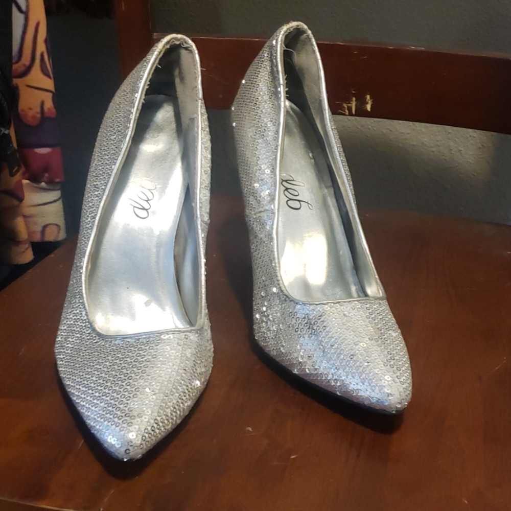 Silver heels